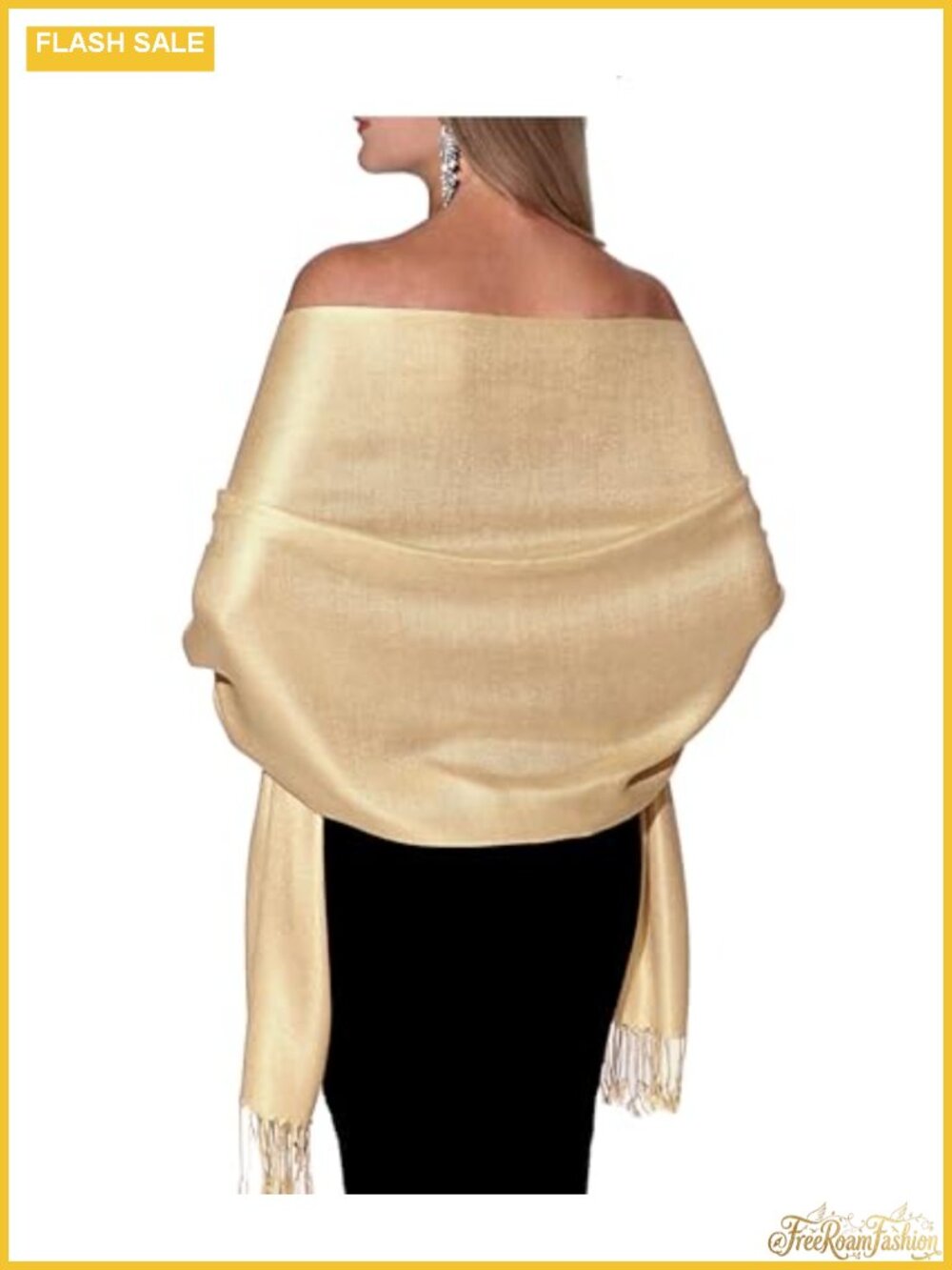 100% Viscose Pashmina Shawl Wrap Women Evening Wedding Scarf